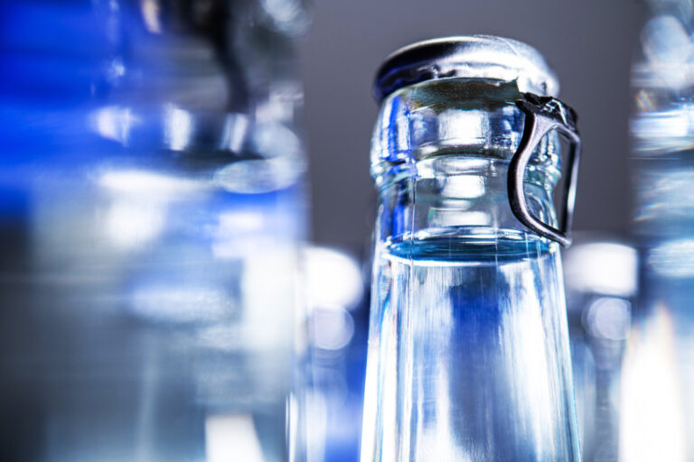 Mineral Water Glass Bottles With Tops